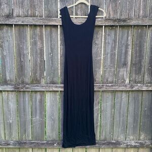 Hausen Black Open Back Tank Maxi Dress NWT | M